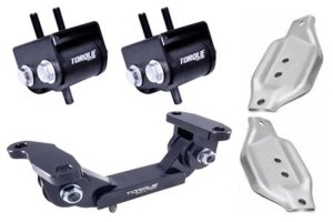 Subaru WRX Engine Mounts - Torque Solution - Engine/Transmission Mount Kit w/ OEM Mount Plates - `02-`14